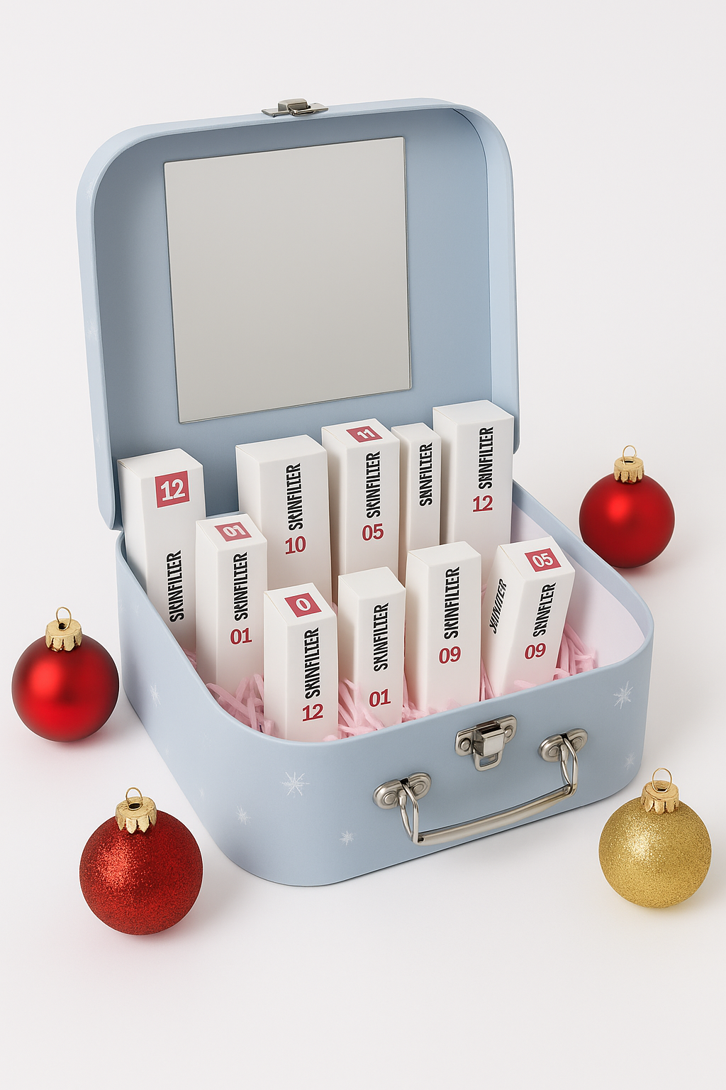 Calendario dell’Avvento SKINFILTER 2025 – Valigetta Skincare con 12 Sorprese di Bellezza