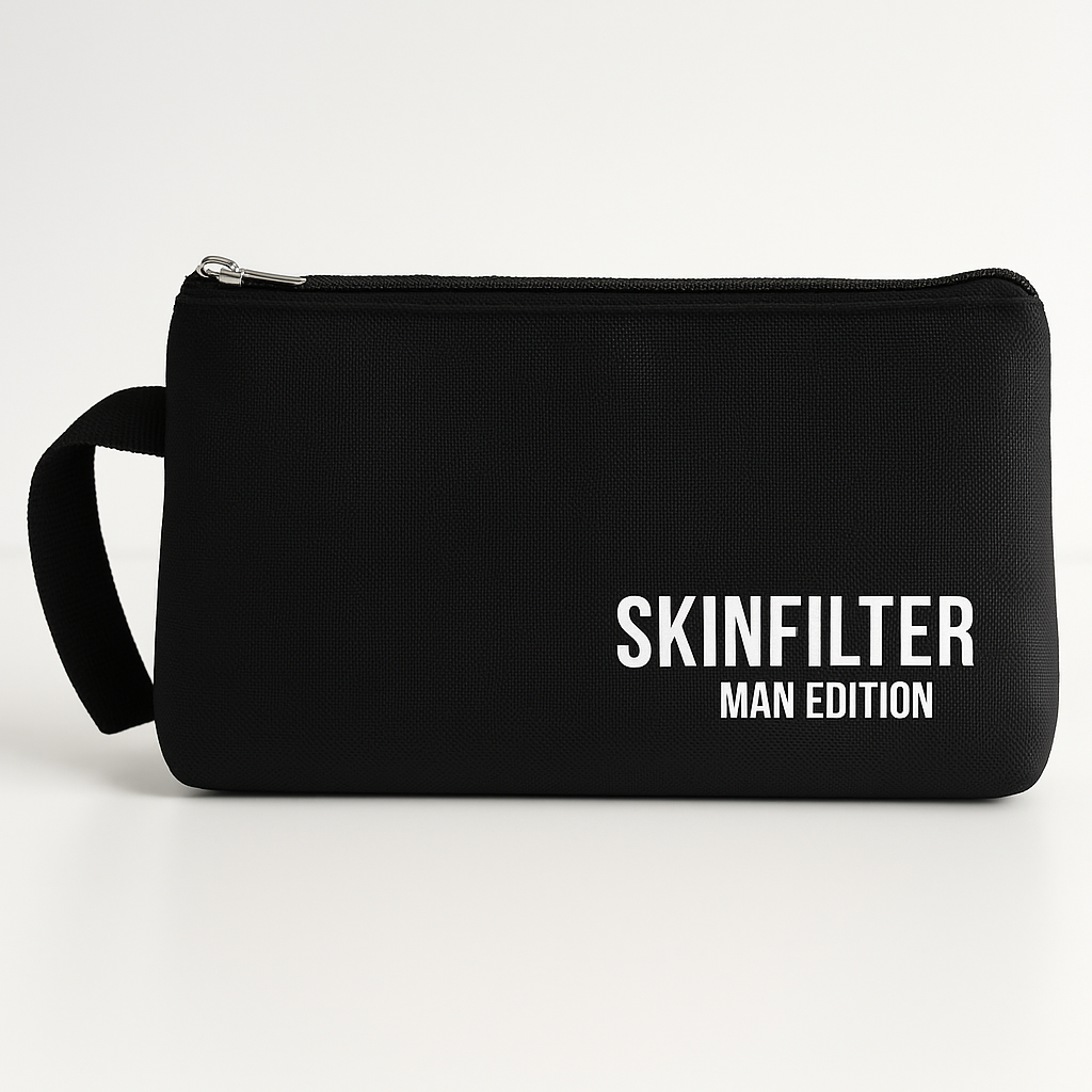 Borsellino uomo SKINFILTER in tela lavabile