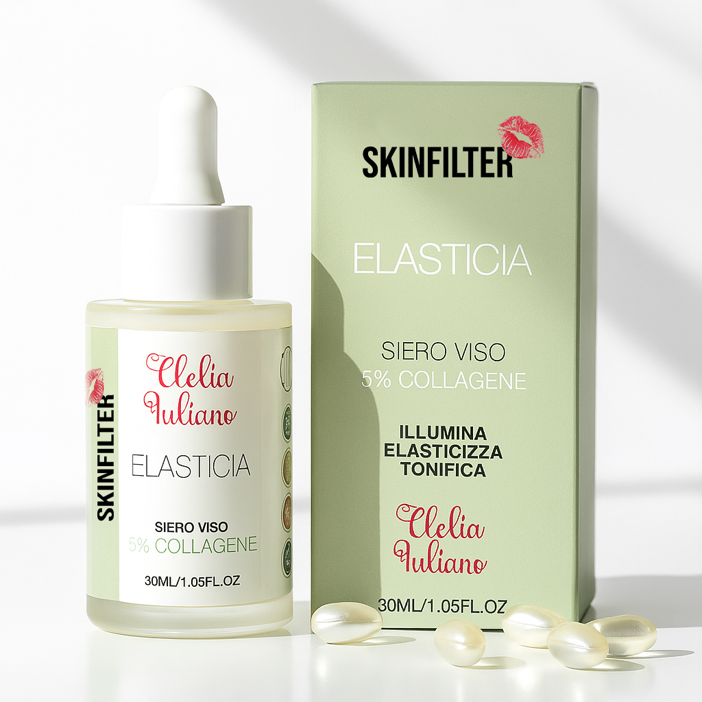 Siero Viso Collagene 5% ELASTICIA – Anti-age, Tonificante | SKINFILTER 30ml