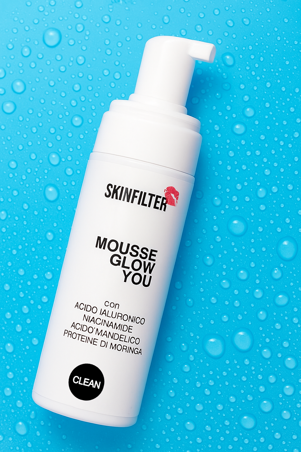 Mousse Detergente Purificante Viso con Acido Ialuronico, Niacinamide e SKINFILTER Mousse Detergente Purificante Viso con Acido Ialuronico, Niacinamide e SKINFILTER