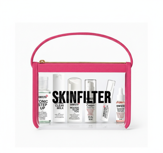 SKINFILTER Beauty Routine Set – Pochette con 6 Mini Prodotti Skincare