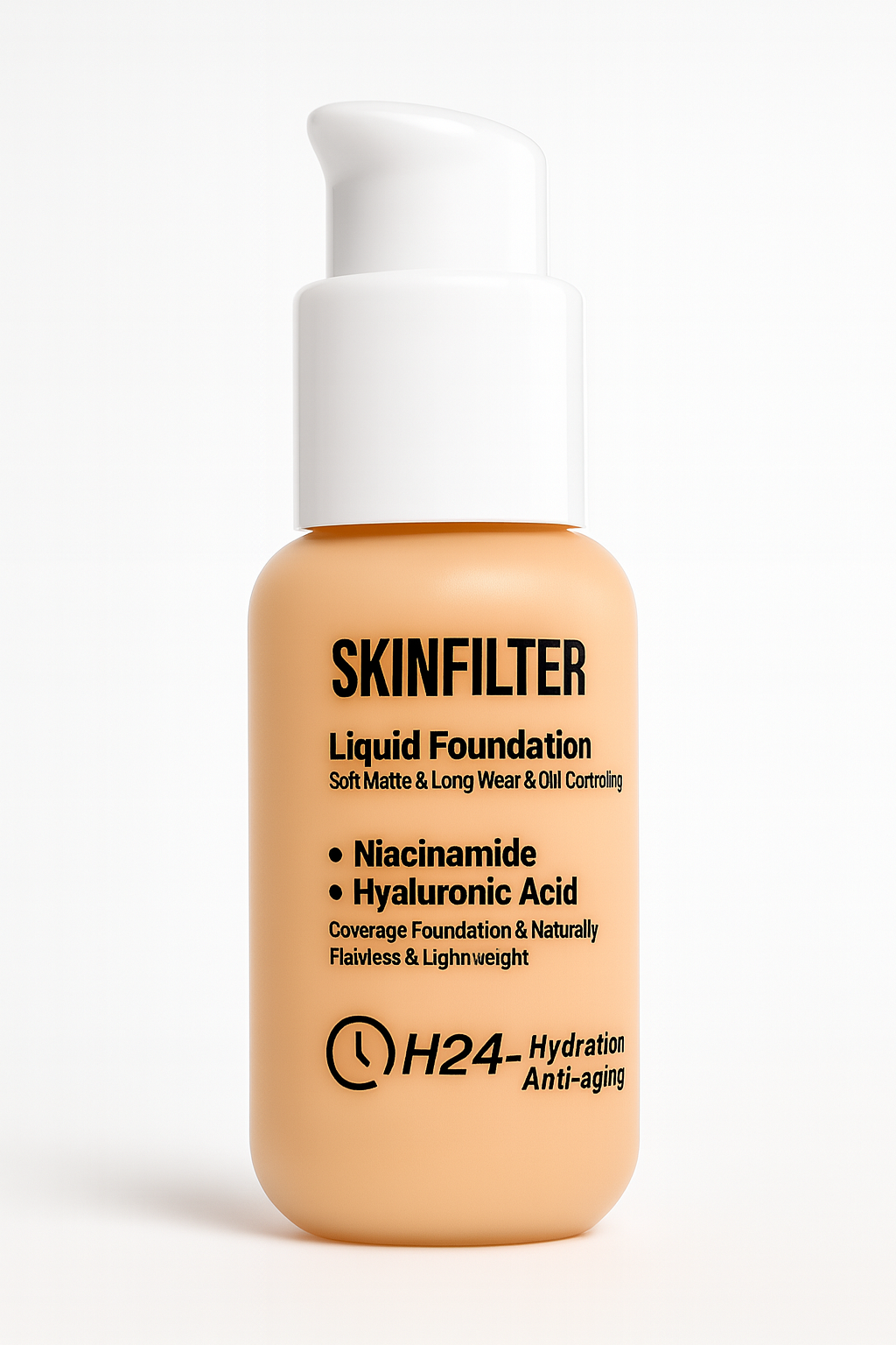 SKINFILTER – Fondotinta Liquido 24H con Niacinamide & Acido Ialuronico