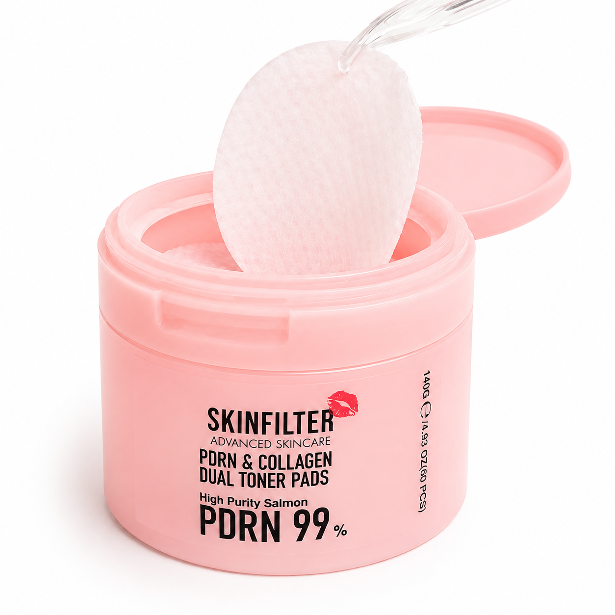 SKINFILTER PDRN Renewal Pads – Toner Pads Viso con Niacinamide, Retinolo e LHA