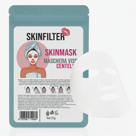 Maschera Viso Centella SKINFILTER – Lenitiva e Rigenerante per Pelli Sensibili