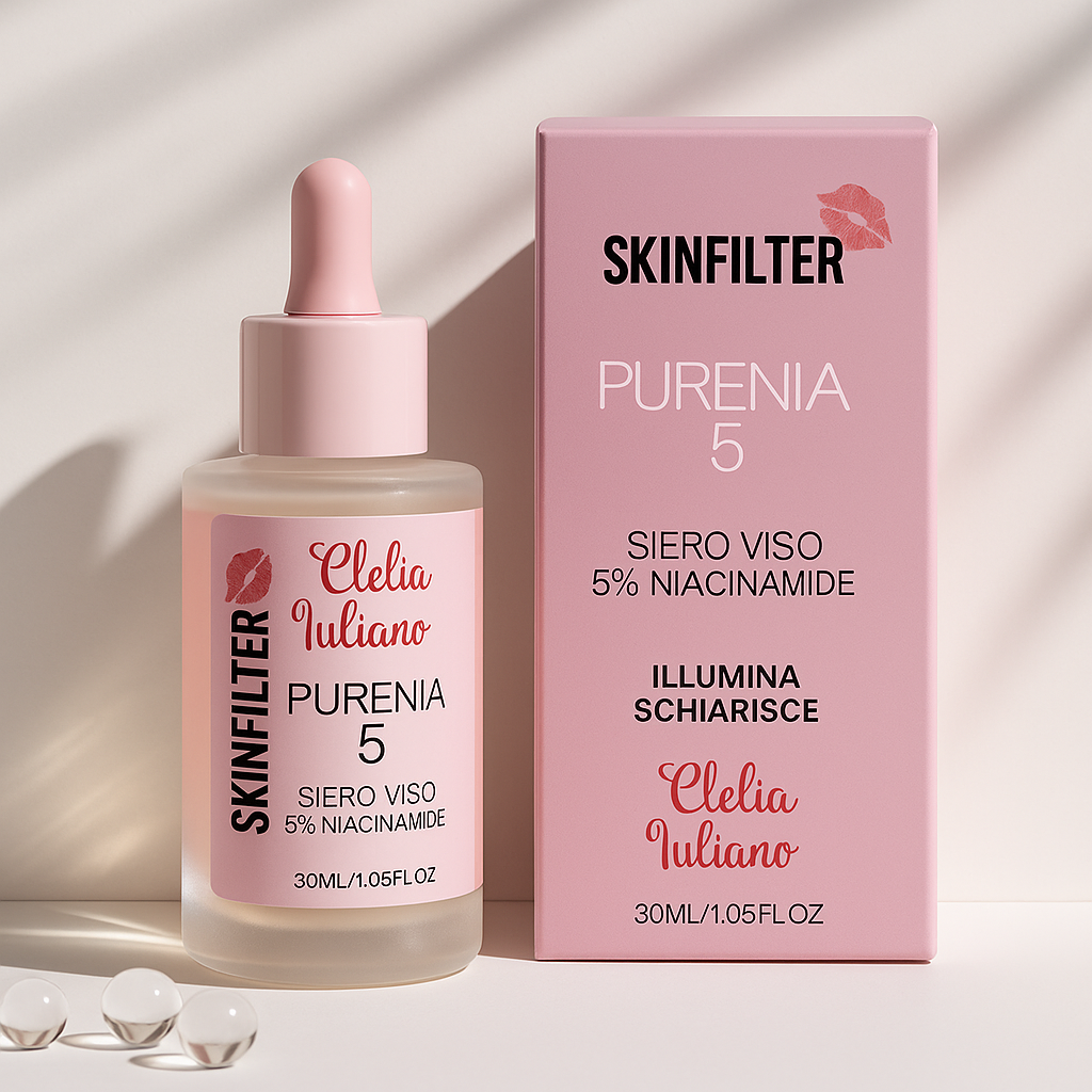 Siero viso Niacinamide 5% – SKINFILTER PURENIA | Pelle luminosa