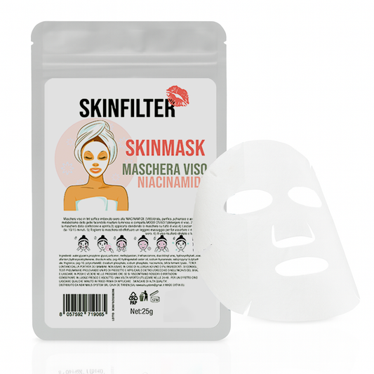Maschera Viso Niacinamide SKINFILTER – Purifica, Illumina, Riequilibra