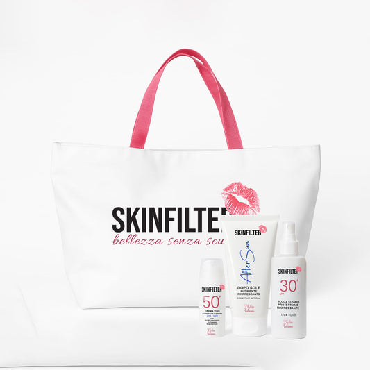 Set Abbronzatura 3 in 1 con Borsa Mare Inclusa